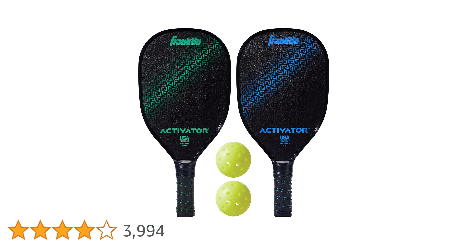 Amazon | Franklin Sports ピックルボールパドルとボールセット